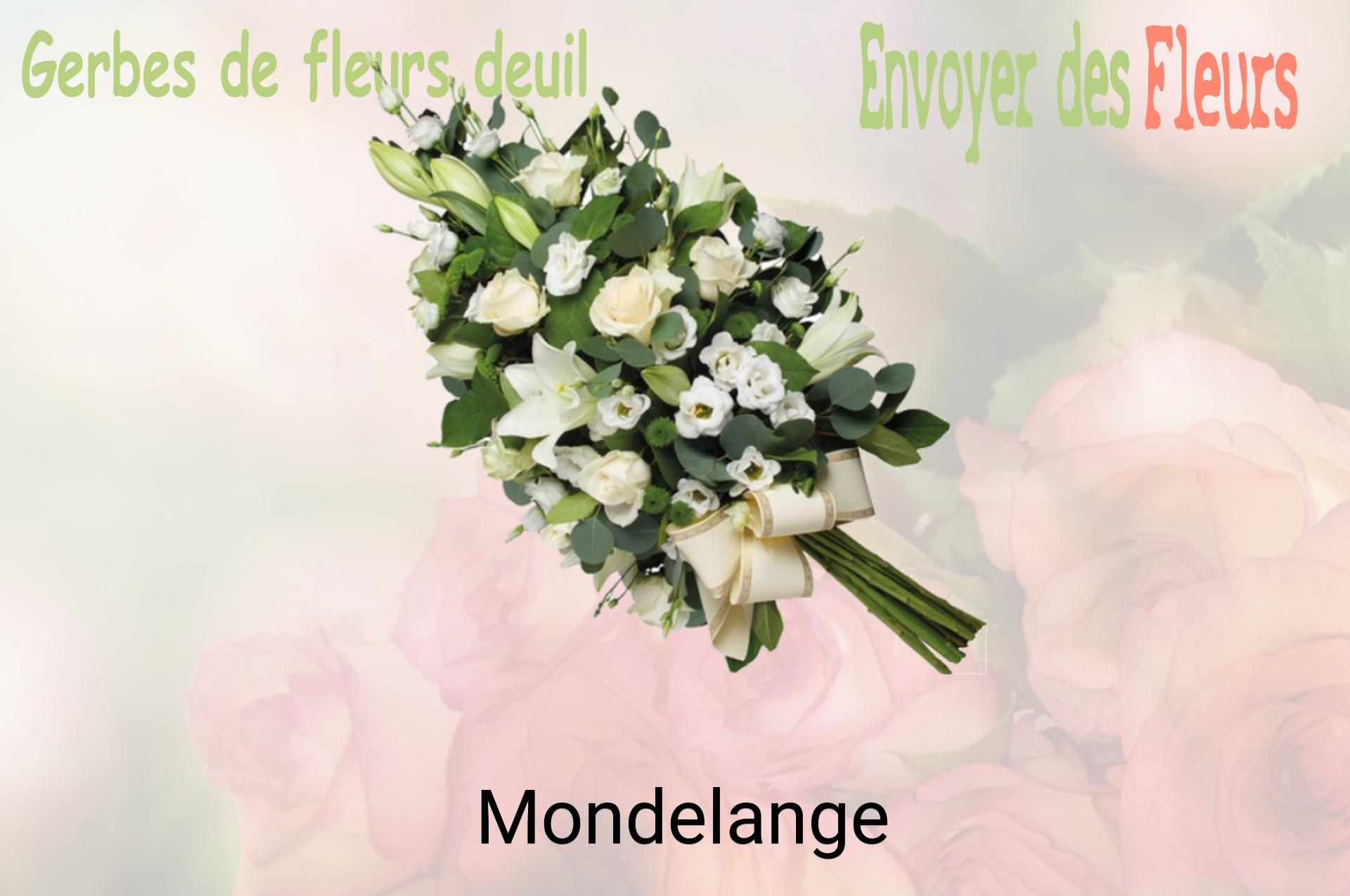Gerbe de fleurs de deuil livrée à Mondelange